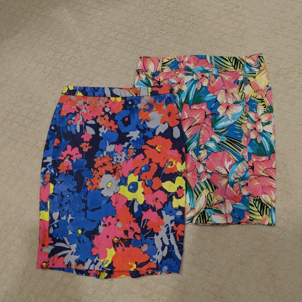 One petite loft pencil skirt (Hawaiian)